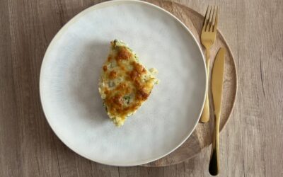 Zapiekanka z ryżem, kurczakiem i brokułem – przepis