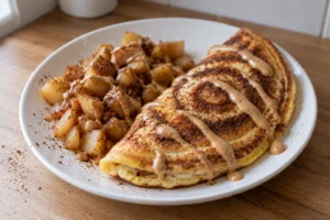 Omlet cynamonowy ze skyrem