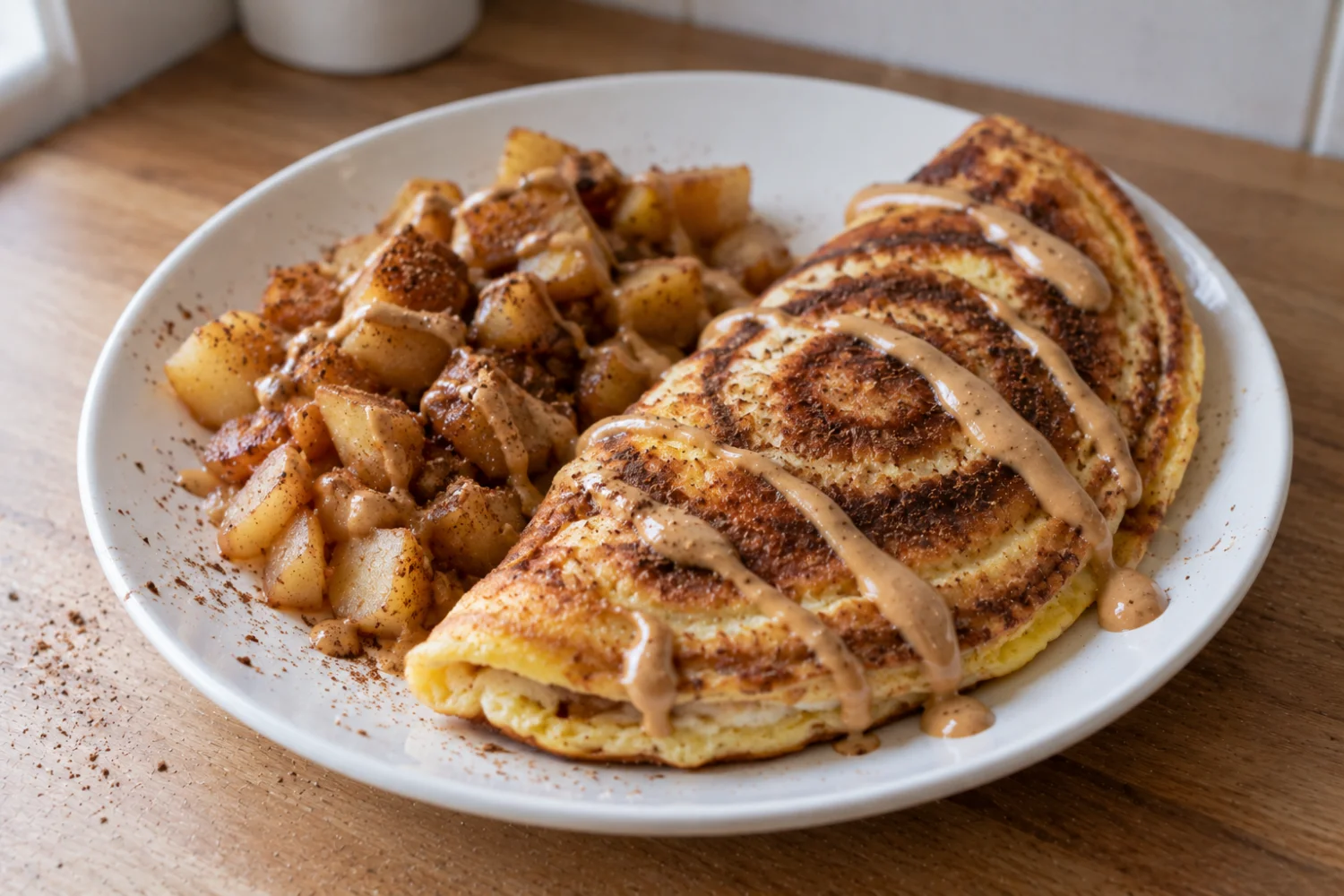 Omlet cynamonowy ze skyrem